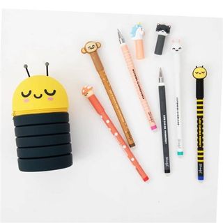 Mr Wonderful Set de 6 bolis borrables Bo-Bo + estuche de silicona Abeja
