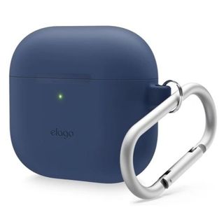 Funda de silicona con mosquetón Elago Jean índigo para AirPods 4 (4ª generación)