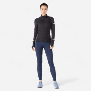 Casaco de Corrida Warm Mulher Preto - 36