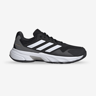 Calçado de Ténis Homem Terra Batida - Adidas Courtjam Control 3 Preto Branco - 46