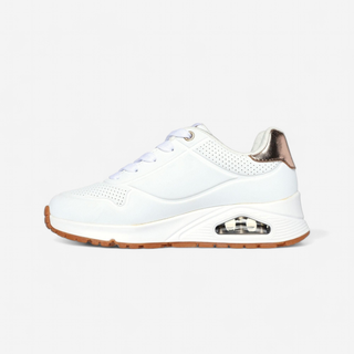 Calçado de Caminhada com Atacadores Menina Skechers Uno Gen1 Branco - 35