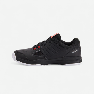 Calçado de Ténis Ts 500 Terra Batida Homem Preto Vermelho Tijolo - 43