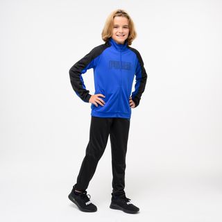 Fato de Treino de Educação Física em Poliéster Criança Azul/preto - 164cm 13-14A