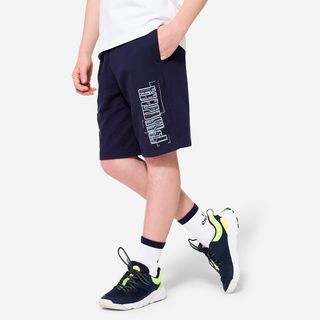 Calções de Educação Física em Algodão Criança Puma Azul-marinho - 116cm 5-6A