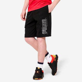 Calções de Educação Física em Algodão Criança Puma Preto - 140cm 9-10A