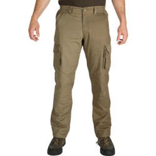 Calça de caça Homem Solognac 520 algodão - 44 L - Castanho