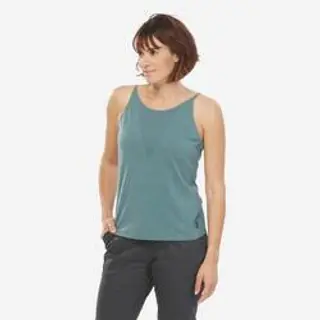 Camisola de alças de caminhada - nh500 mulher - 52 2Xl - Verde