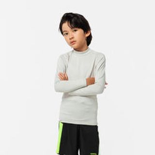 Camisola térmica de futebol criança keepdry 500 - 4 A 6 Anos - Branco