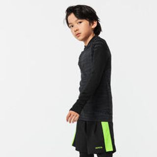 Camisola térmica de futebol criança keepdry 500 -   6 A 8 Anos - Preto