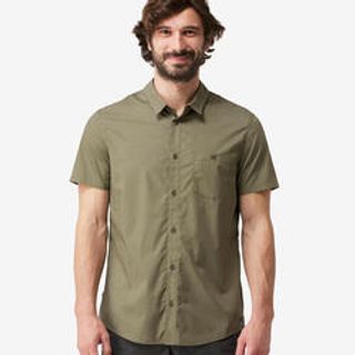 Camisa de trekking viagem - travel 100 mangas curtas homem - 58 4Xl - Verde