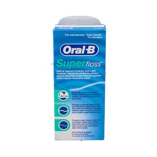 Oral B Seda Dental Superfloss 50 Tiras Precortadas