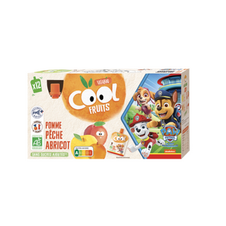 VITABIO COOL FRUITS POMME PECHE ABRICOT 12x90G