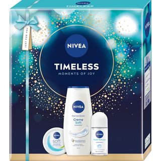 Nivea Zestaw Timeless: Deo AP 50 ml + Krem Soft 100 ml + SG 250 ml