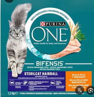 PURINA, ONE, steriliser, hairball, poulet,1.5kg