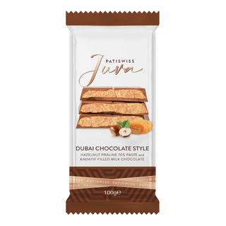 PATISLOVE Дубайский молочный шоколад с пралине фундука и катаифи 100гр