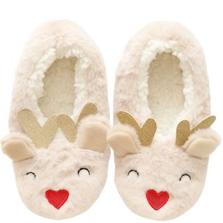 Life Kapcie wzór Renifery, nosek serce, rozm.35-38