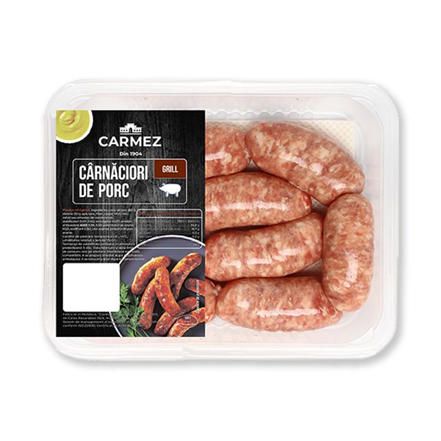 Carne tocată, cârnați și mici