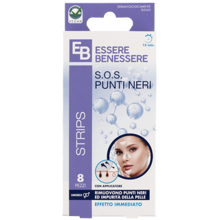 Essere Benessere Strips Sos Punti Neri Bianco 8pz