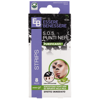 Essere Benessere Strips Punti Neri Carbone 8pz