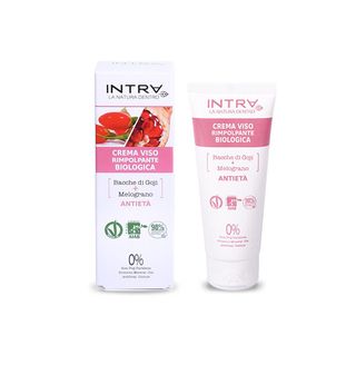 Intra crema viso rimpolpante biologica goji e melograno 50ml idratante antirughe