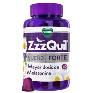 ZzzQuil Sueño Forte 60 Gummies con Alta Dosis de Melatonina