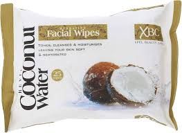 Xbc Revitalising Coconut Water Facial Wipes, 25 Pieces