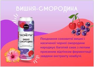 Комбуча «Вишня-смородина»