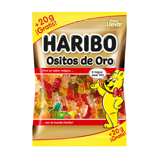 GOMAS HARIBO OSITOS ORO 120G