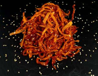 Кальмар з кунжутом