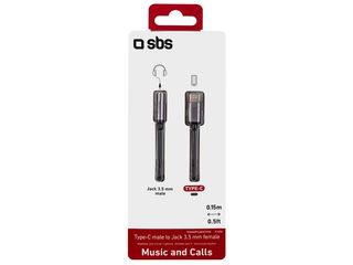 Adaptador USB-C SBS Jack 3.5 Preto [7179159]