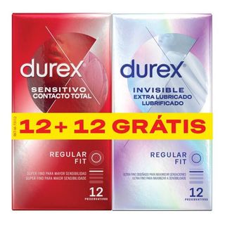 DUREX INVISIBLE PRES 12+SENS CONT12