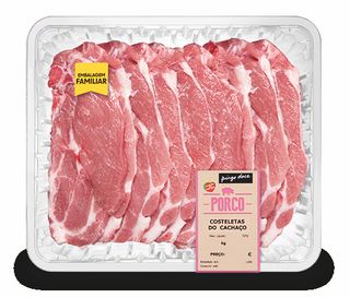 Costeletas do Cachaço de Porco Embaladas