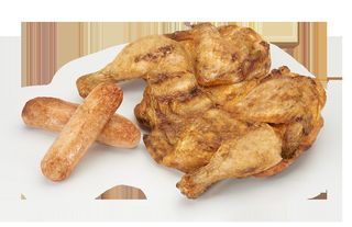 Menu Frango e 2 Salsichas de Frango