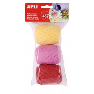 Raphia naturel tons candy 3 u.