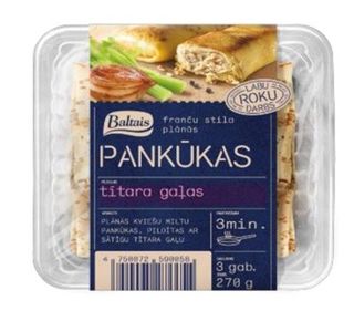 Crepes con carne de pavo