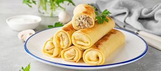 Creps rellenos de pollo y champiñones 500g