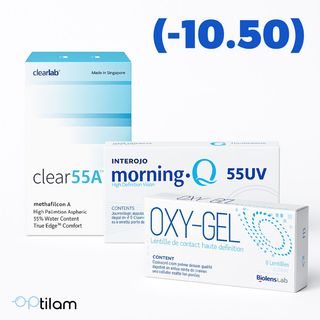 2 lentilles (-10.50)