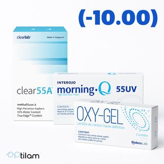 2 lentilles (-10.00)