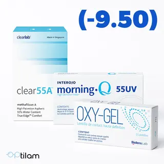 2 lentilles (-9.50)