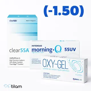 2 lentilles (-1.50)