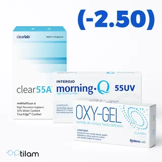 2 lentilles (-2.50)