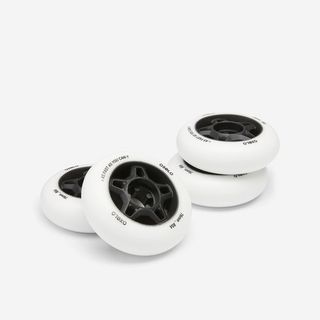 4 Ruedas Patines Oxelo Fitness 76 Mm 80A Blanco Talla Única Blanco