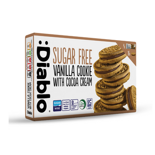 Печиво-Сендвіч DIABLO Екстра Чорне з Ванільною Начинкою без Цукру 176 г