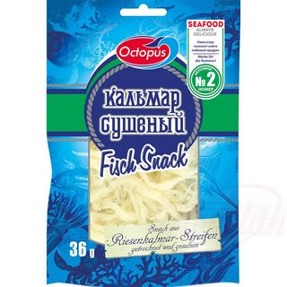 Snack de Tiras de Calamar Seco de Pulpo, 36g