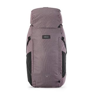Mochila De Montaña Y Trekking 60+6L Mujer Forclaz Travel 900. Funda Impermeable Talla Única Marron