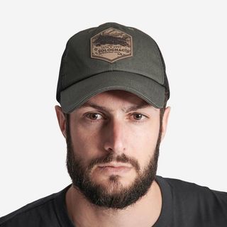 Gorra Caza Solognac Trucker Adulto Verde Parche Jabalí Talla Única Verde