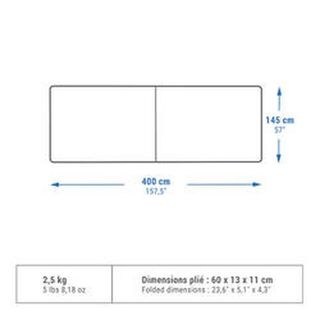 Paravientos De Camping Para 6 Personas 4X1,45 M. Quechua Talla Única Verde