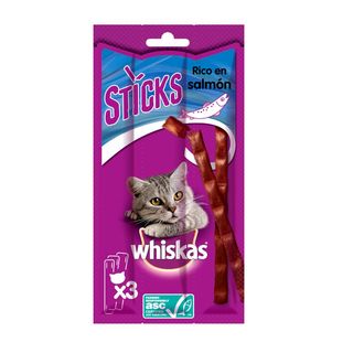 Whiskas Sticks Sabor Salmón 3u
