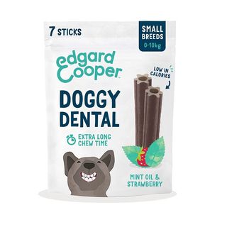 0.105 KG Edgard & Cooper Small Snacks Dentales Fresa y Menta para perros