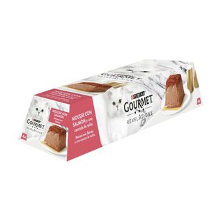 Gourmet Revelations Nourriture pour Chat au Saumon, Pack 4x57 g (24113623)